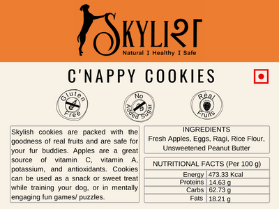 Cnappy ( Apple Cinnamon ) Training Bites, Made using Real Fruits, Gluten-Free, Human Friendly, No Preservatives