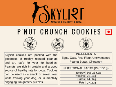 Pnut ( Peanut ) Crunch Training Bites, Made using Real Fruits, Gluten-Free, Human Friendly, No Preservatives