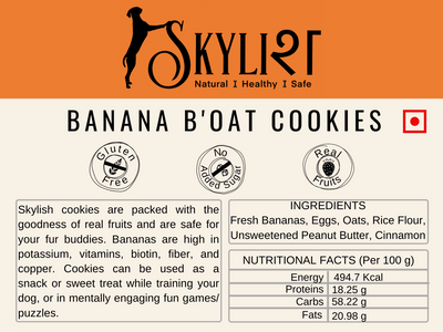Banana Boat Cookies, Made using Real Fruits, Gluten-Free, Human Friendly, No Preservatives